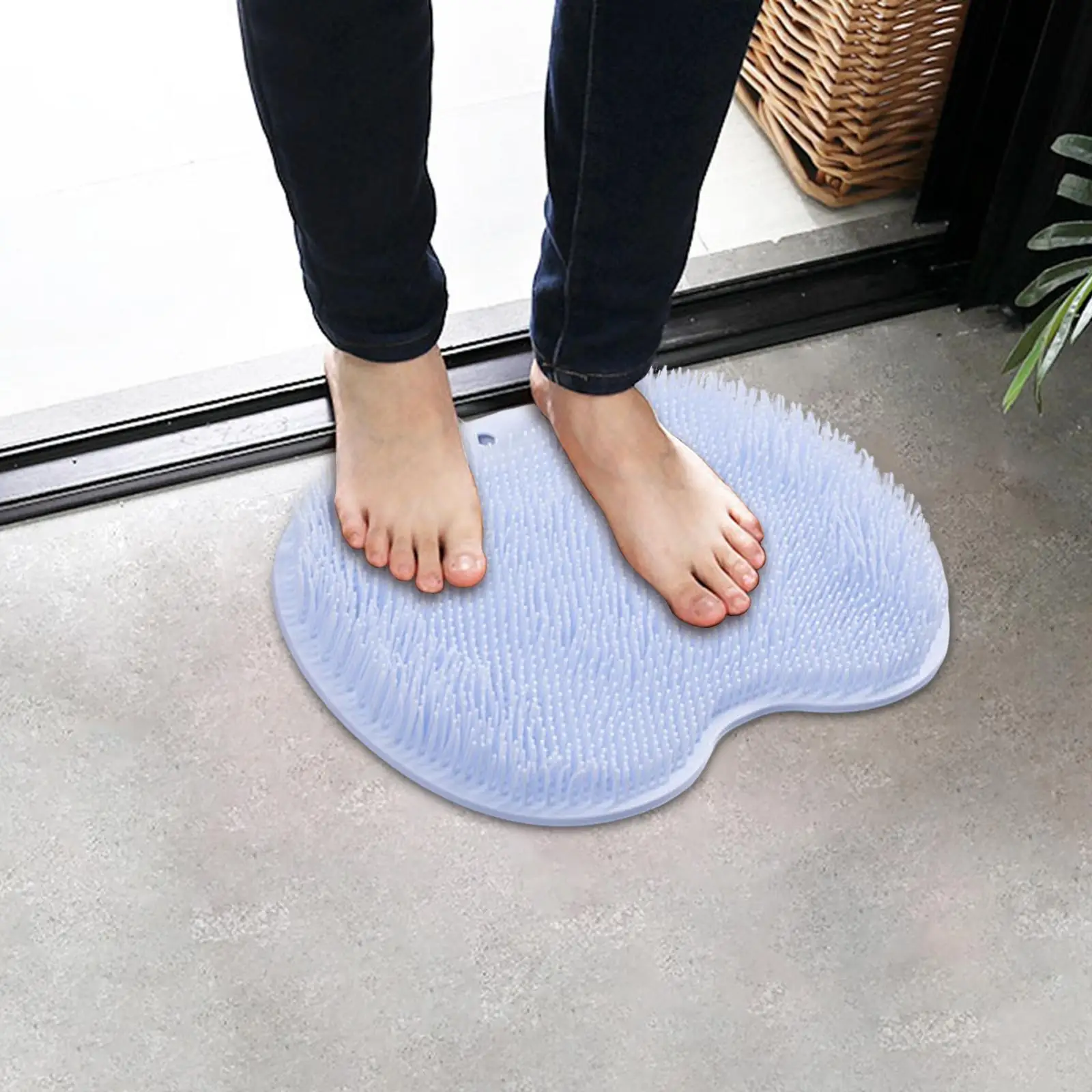 Multipurpose Shower Foot Scrubber Mat Foot Cleaner Durable Foot Tub Bath Mat for Feet Clean Bathroom Accessories Home SPA