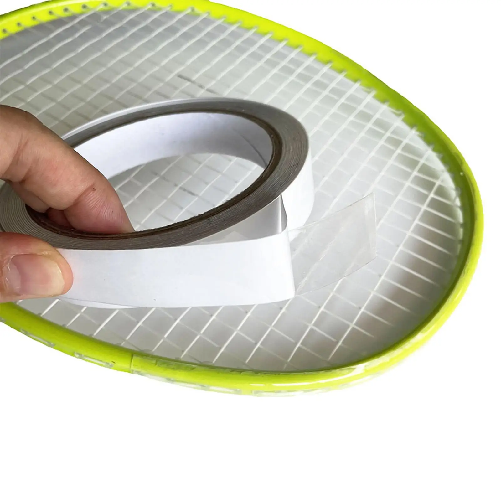 Tennis Badminton Racket Head Edge Protector Tape Clear 1.7Cmx5M Racquet Frame Guard