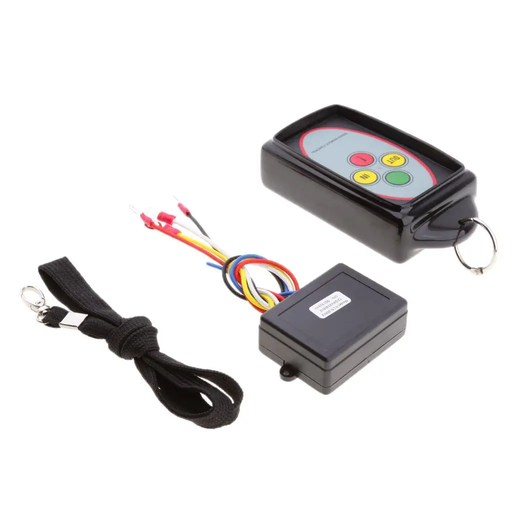 24V Recovery Wireless Winch Remote Control, Monitor Winching Handset Switch and