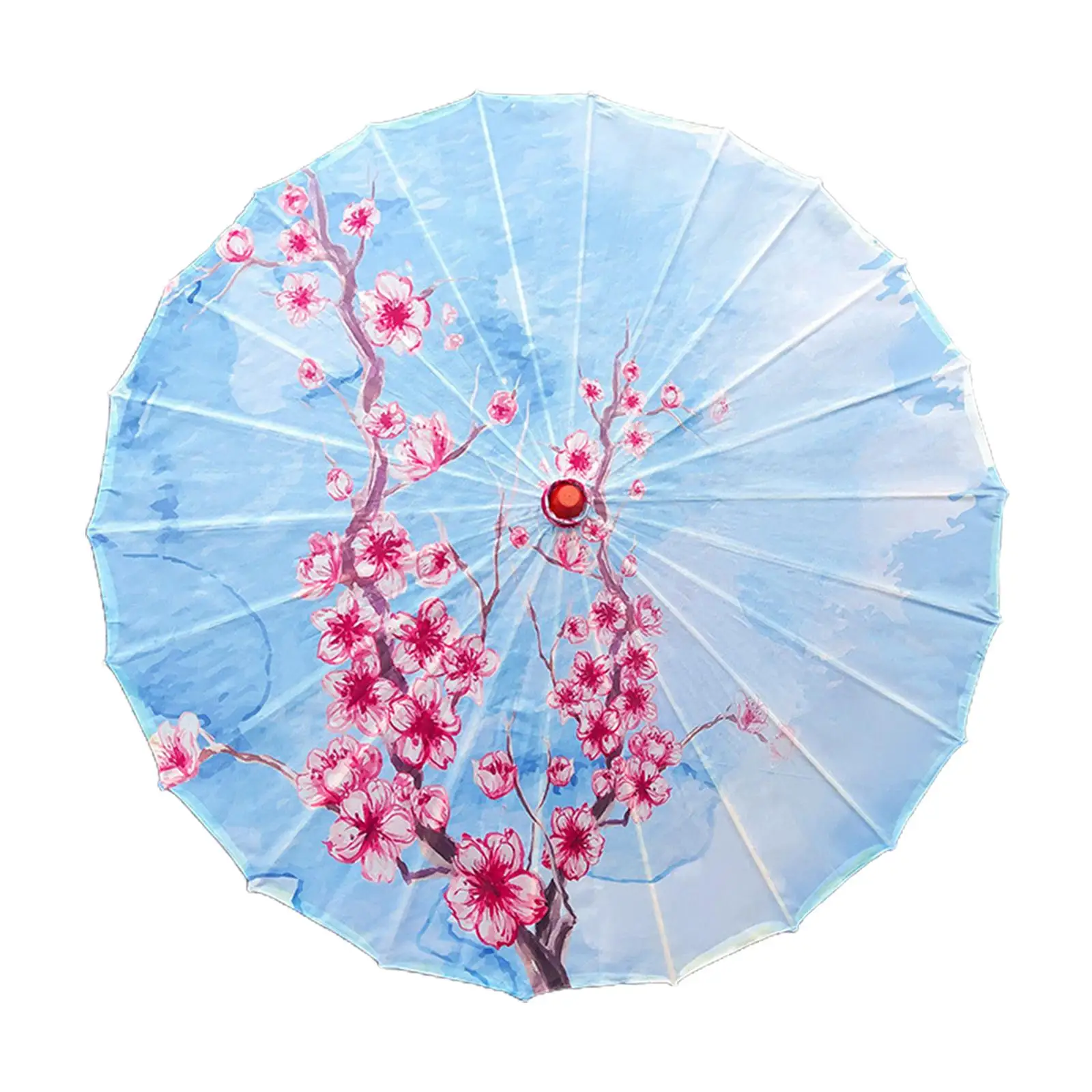 Ancient Dance Umbrella 32 inch Sunshade Rainproof Chinese Oiled Paper Umbrella for Costumes Decoration Events Wedding Party
