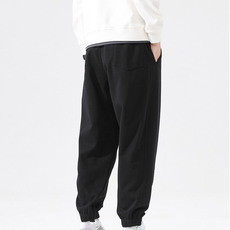 Description Picture 6 of item2023 Men Loose Casual Sports Pants Lace-up Fashion Handsome High Street Trousers Autumn Male Korean Leggings Sweatpants