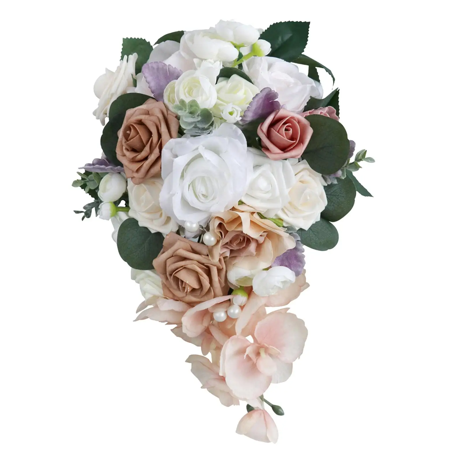 Artificial Holding Flower Decorative Romantic Wedding Holding Bouquet for Party Ceremony