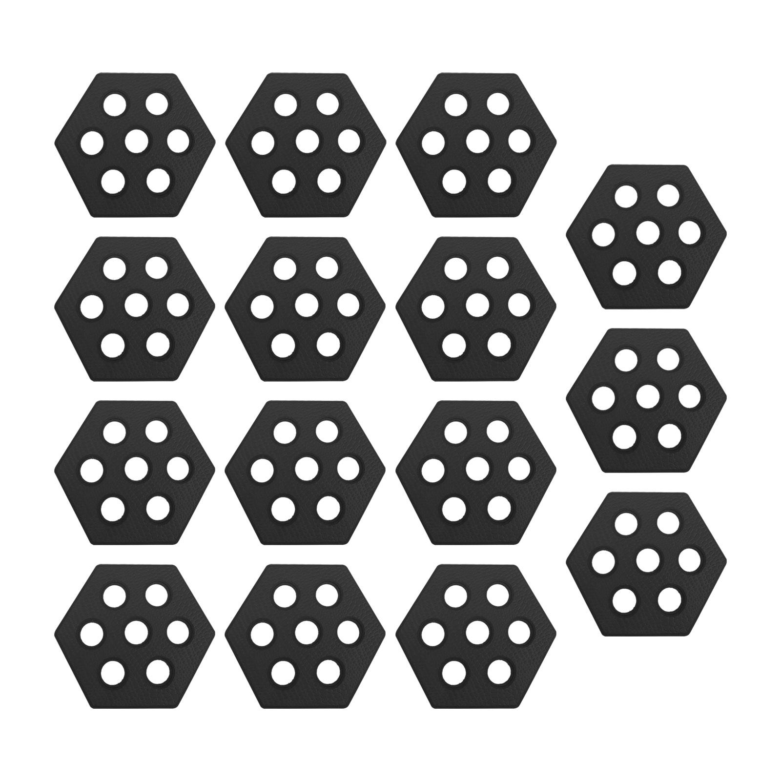 15 Pieces Hexagon Surfboard Pads Professional Deck Deck Grip for Funboard Paddle Board Skimboards Surf Boards Grip Surf