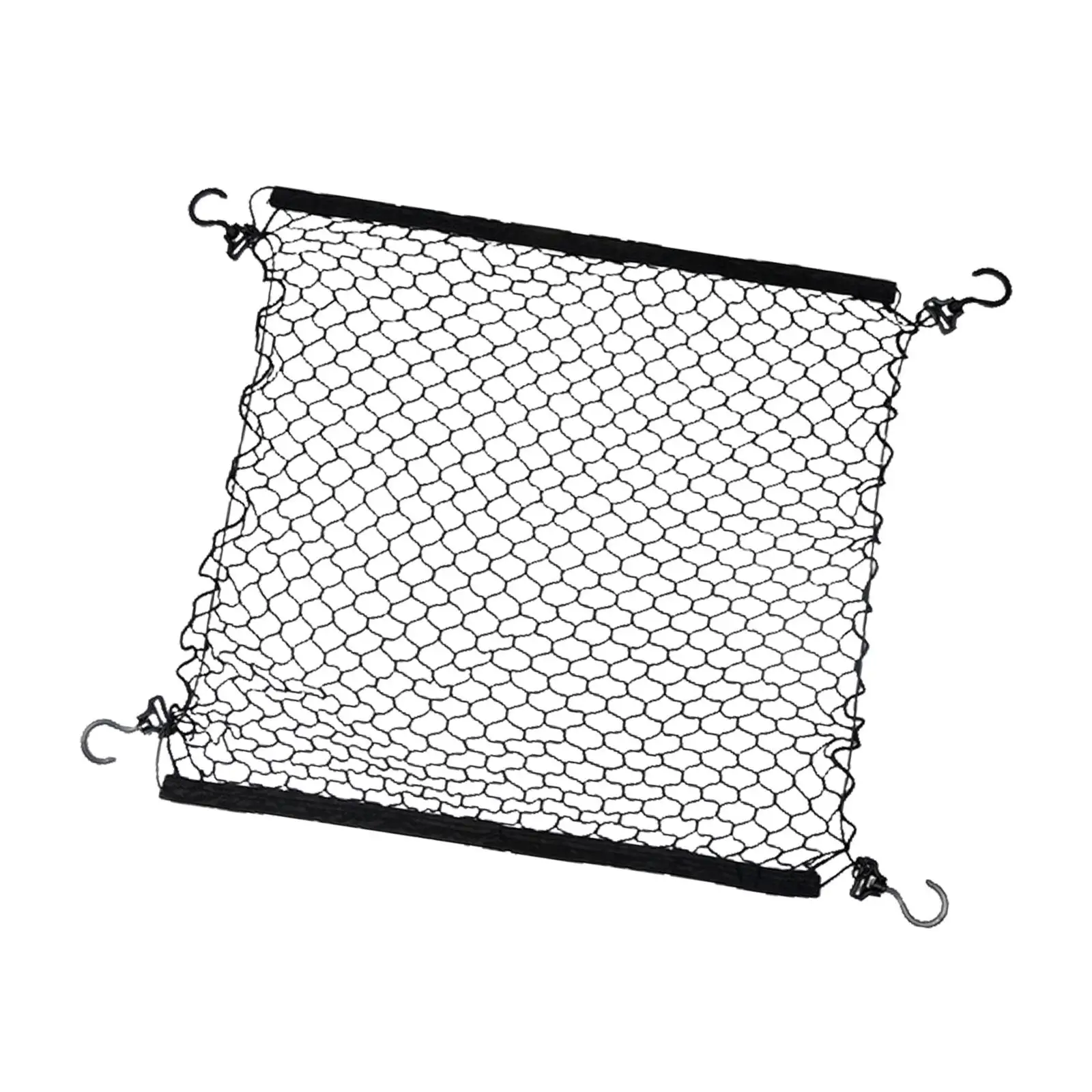 Truck Bed Cargo Net Car Pickup Truck with Hooks Trip Mesh Netting Organizer Home for Hiking Garden Motorcycle Yard Roof Rack