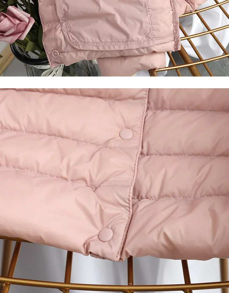 Schinteon Women Ultralight Down Jacket 90% White Duck Down Slim Coat Thin Inner Bottoming Short Garment Winte Autumn Outwear
