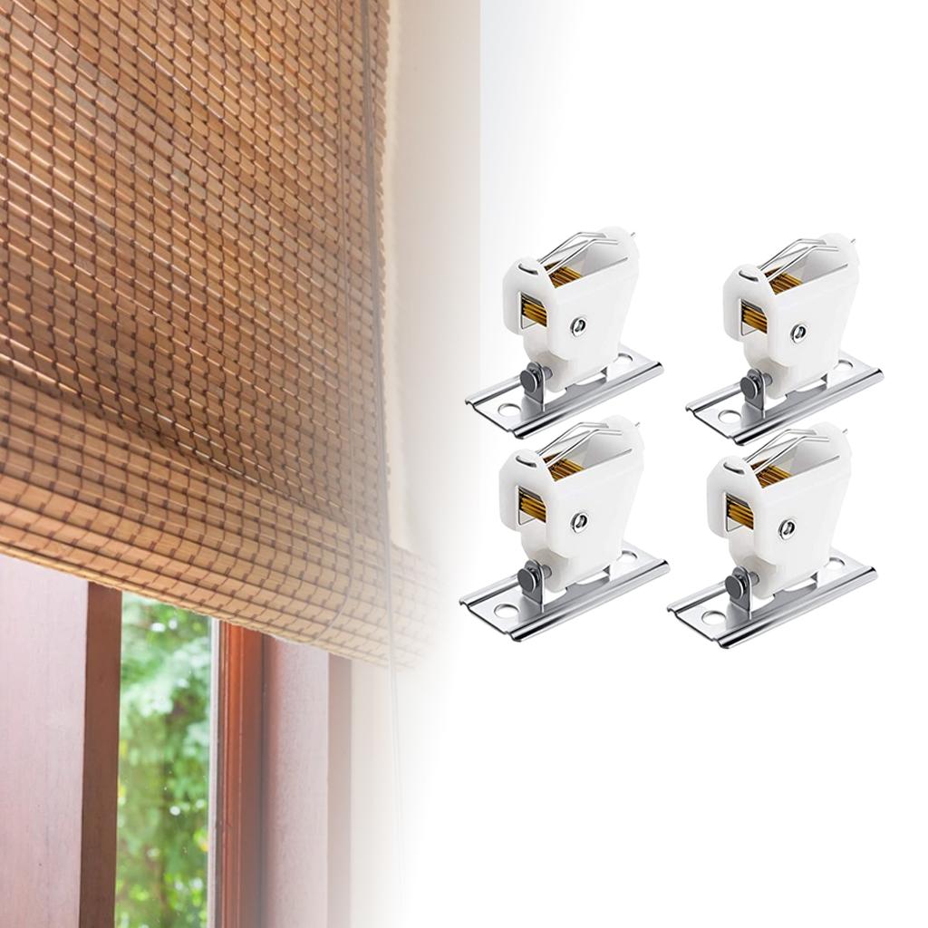 4Pcs Roman Shade Cord Lock Hardware for Bamboo Blinds Indoor Use Curtain Accessories Home Office Roman & Austrian Shades