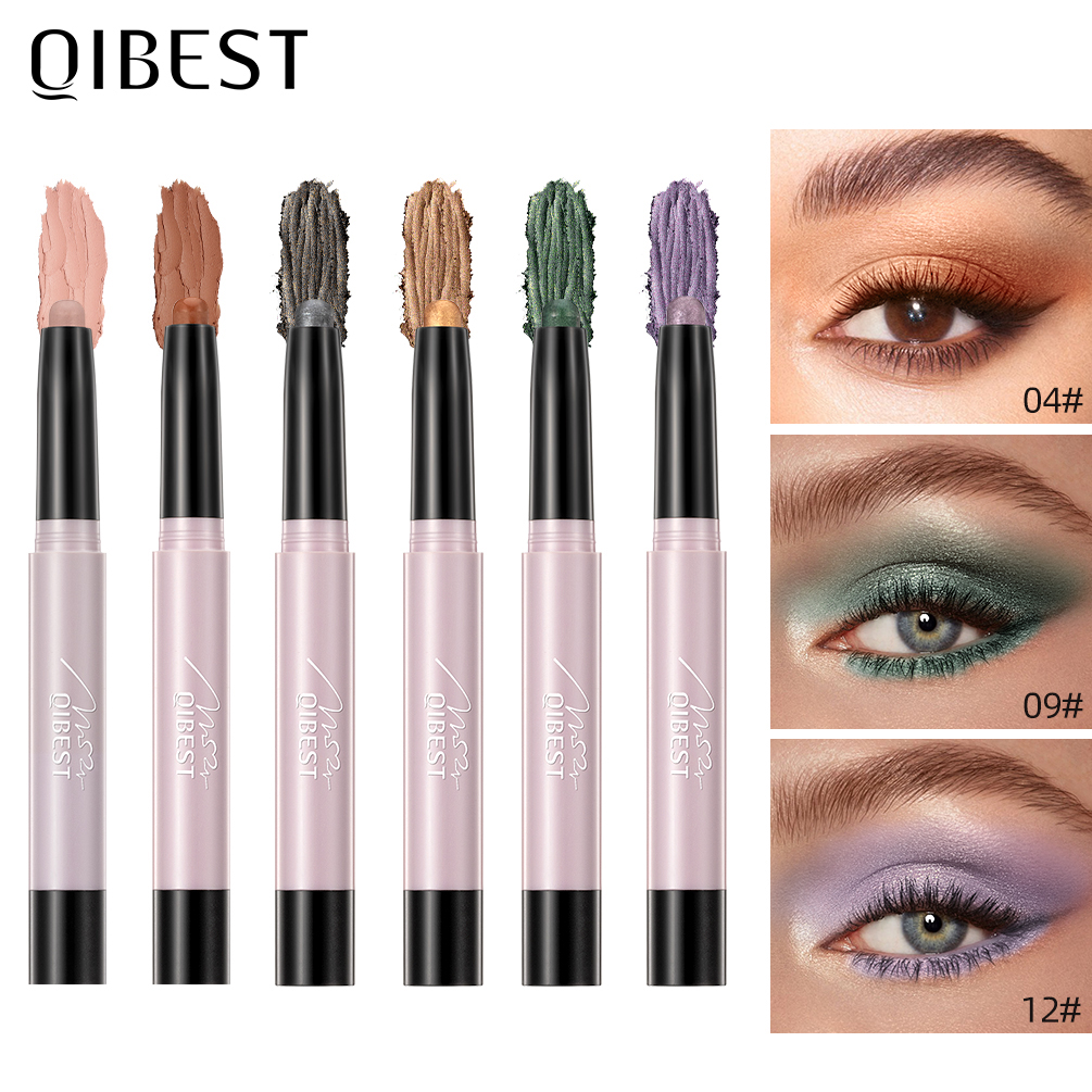 Best of QIBEST Pearlescent Silkworm Eyeshadow Pencil Lasting Glitter Shiny Pigment Makeup Waterproof Nude Matte Eye Shadow Pen Cosmetics Reviews & Tips