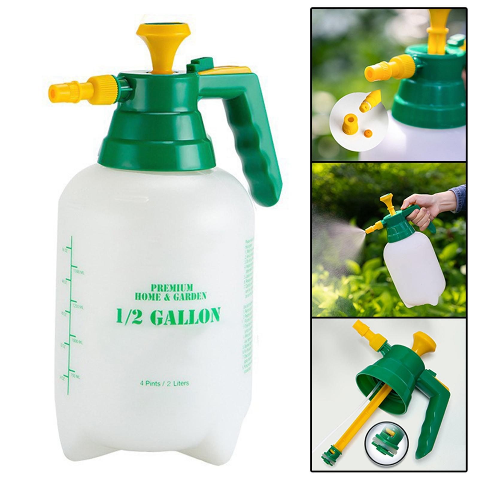 0.5 Gal Manual Garden Sprayer Adjustable Brass Nozzle Hand Lawn Pressure Pump Sprayer for Outdoor Indoor Lawn Watering