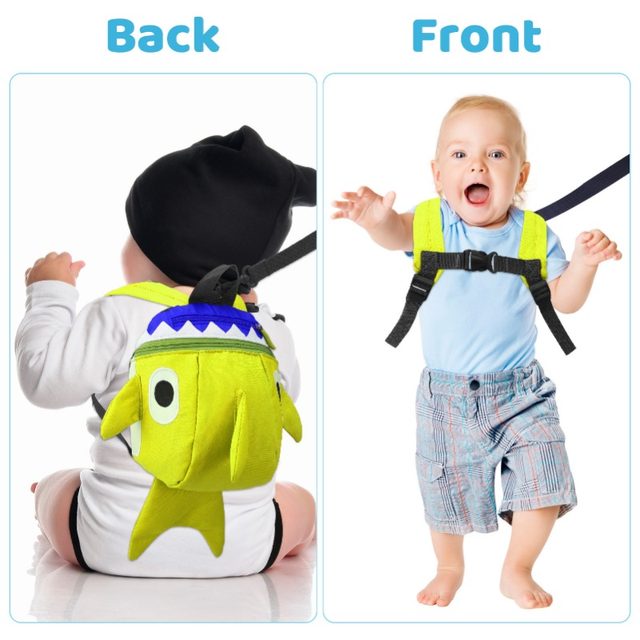 Baby backpack shops harness leash