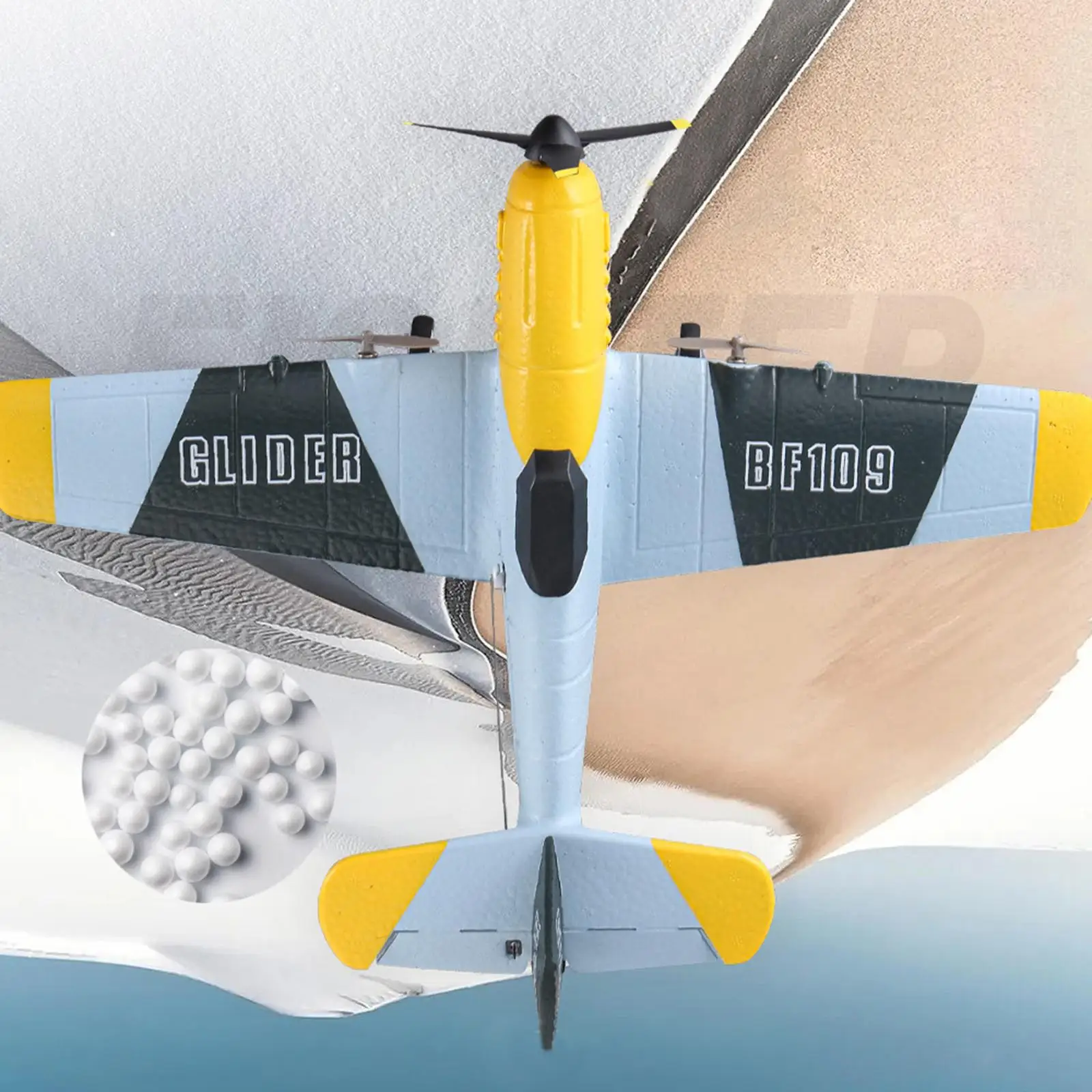 RC Plane Outdoor Flighting Toys Gift 3 Channel RC Glider Remote Control Airplane Easy to Control for Beginner Adults Boys Girls