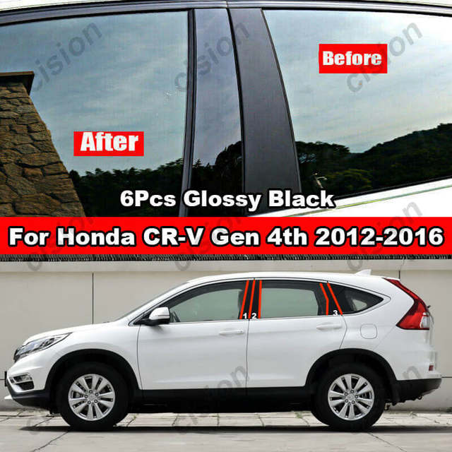 Car Window Door Column BC Pillar Post Cover Trim for Honda CRV