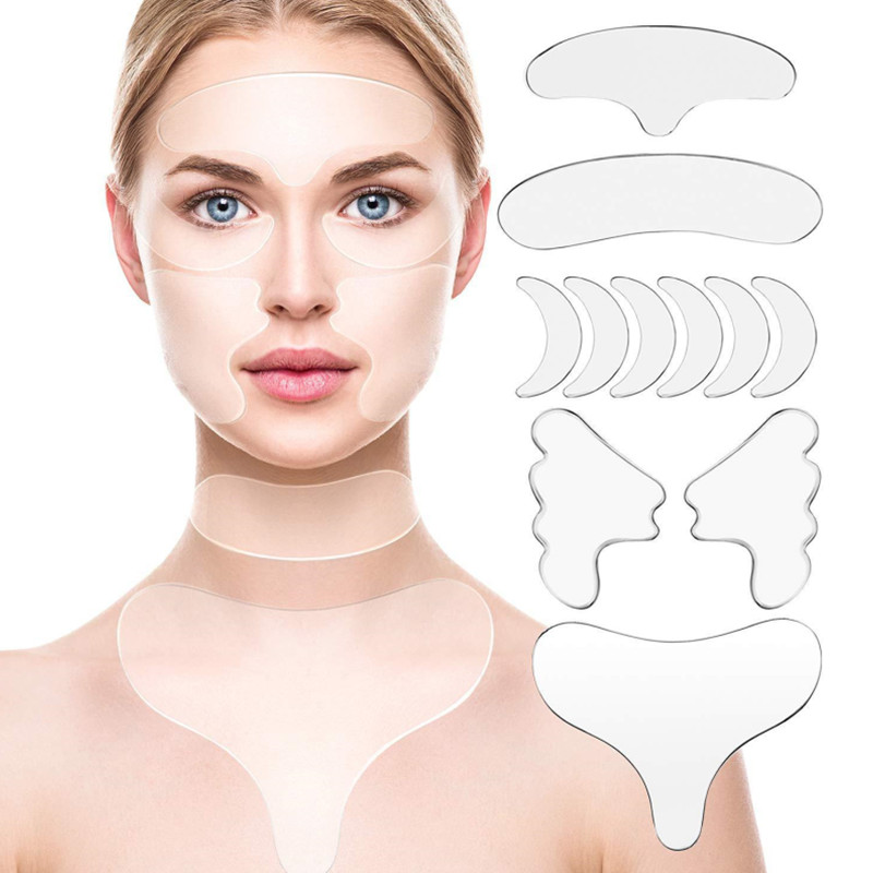 Best of 1 / 2 / 6 / 11pcs Anti-Wrinkle Sticker Silicone Reusable Face Forehead Neck Skin Care Lifting Patch Anti Aging Facial Firming Pad Reviews & Tips