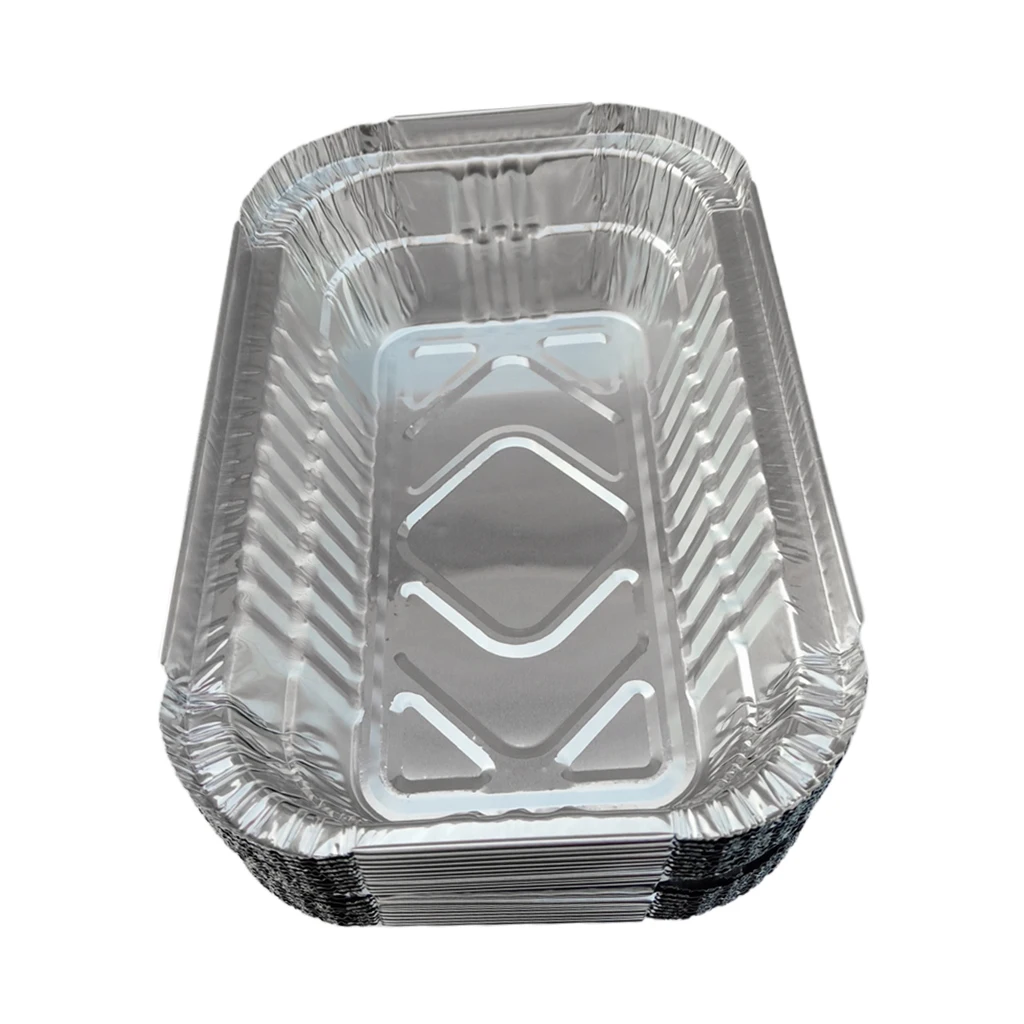 20-pack Disposable Aluminum  Grill Drip Pans for BBQ Roasting 700ml