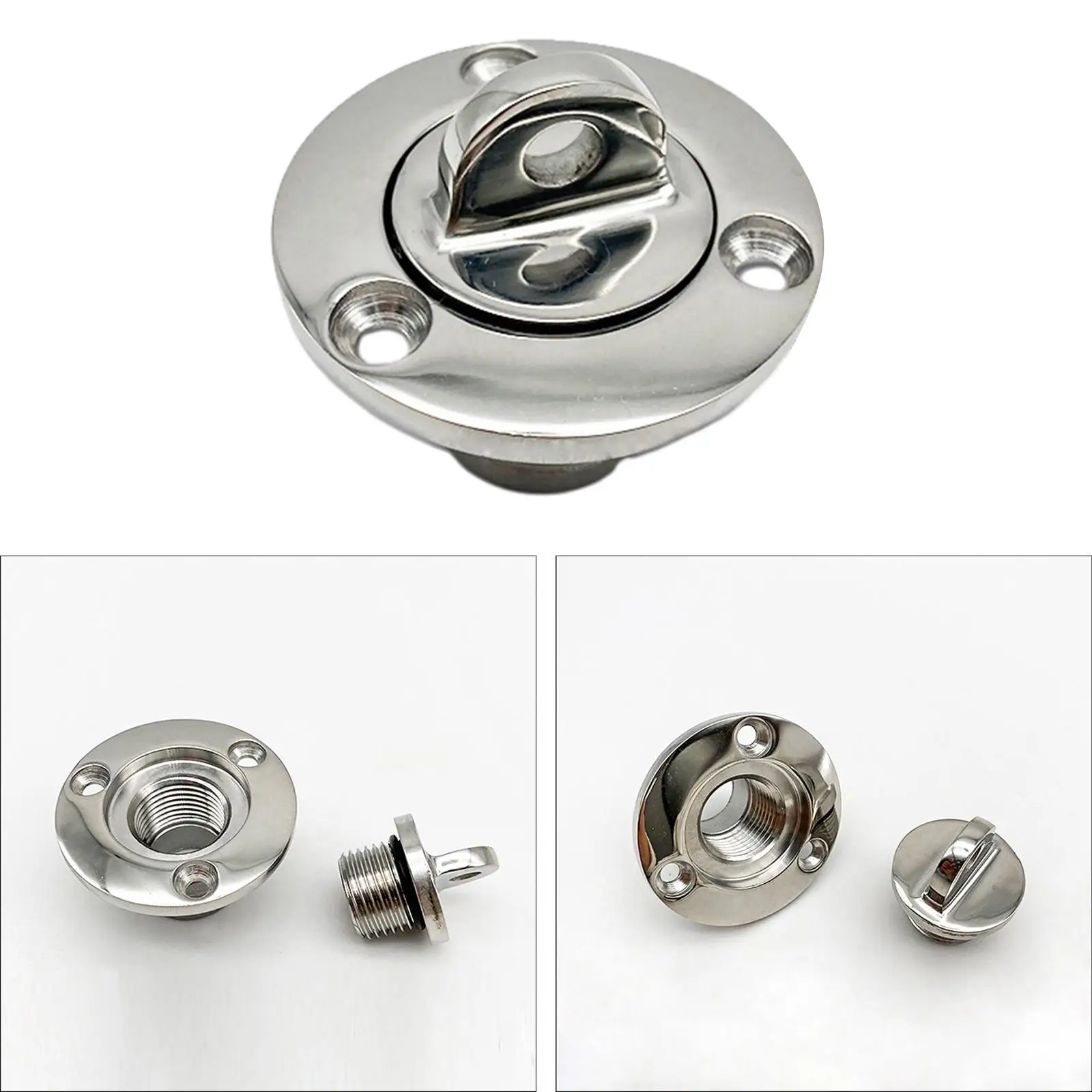 Marine Boat Drain Plug Boat Transom Drain Plug Rustproof 1 inch Stainless Steel Bung Drain Outlet for Ship Dinghy Yacht Canoe