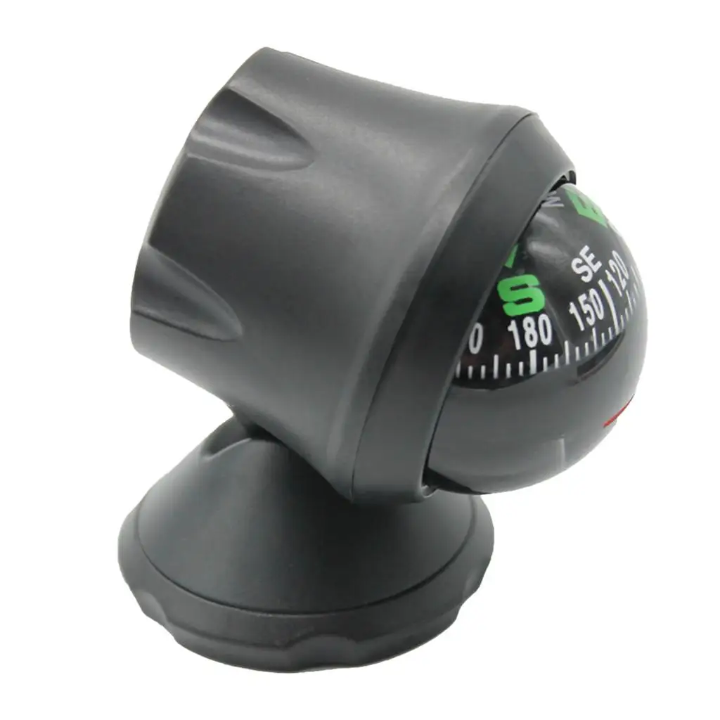 2x Ball Compass with Degree Display Self-, Mountable for Vehicles