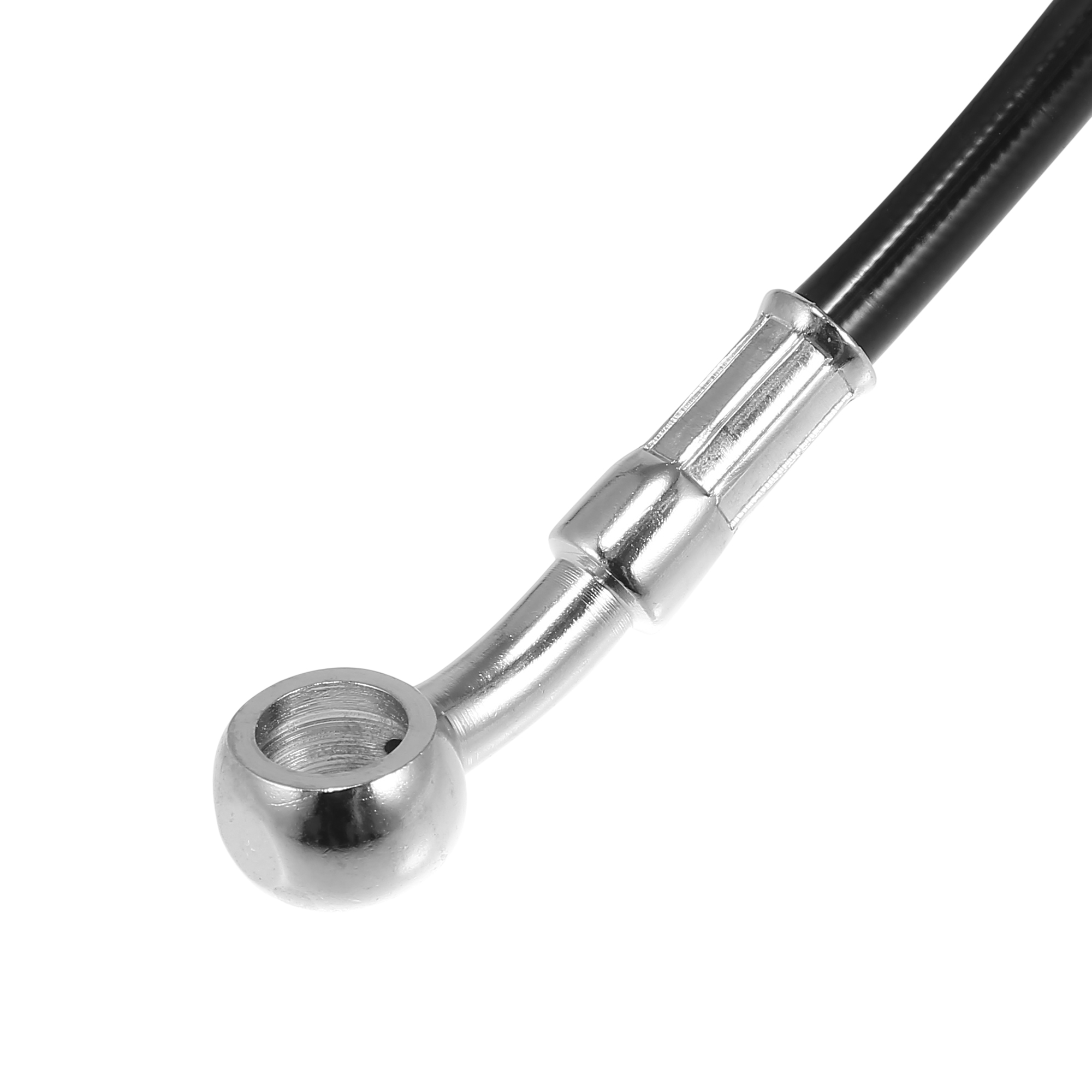 Motoforti 10 mm ID Motorrad hydraulische Bremsleitung Ölschlauch Rohr Edelstahl geflochtenes Kabel schwarz 60 cm/90 cm/130 cm 1,4 m-1,9 m – Detail 6