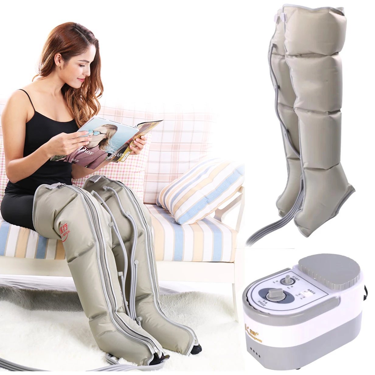 Best of Electric Air Compression Leg Massager Leg Wraps Foot Ankles Calf Massage Machine Promote Blood Circulation Relieve Pain Fatigue Reviews & Tips