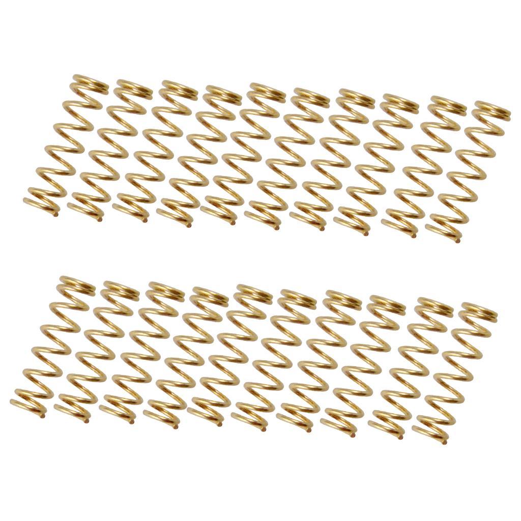 Tooyful 20pcs/set 16mm Short Straight Humbucker Pickup Mounting Springs for Guitar Bass Pickups