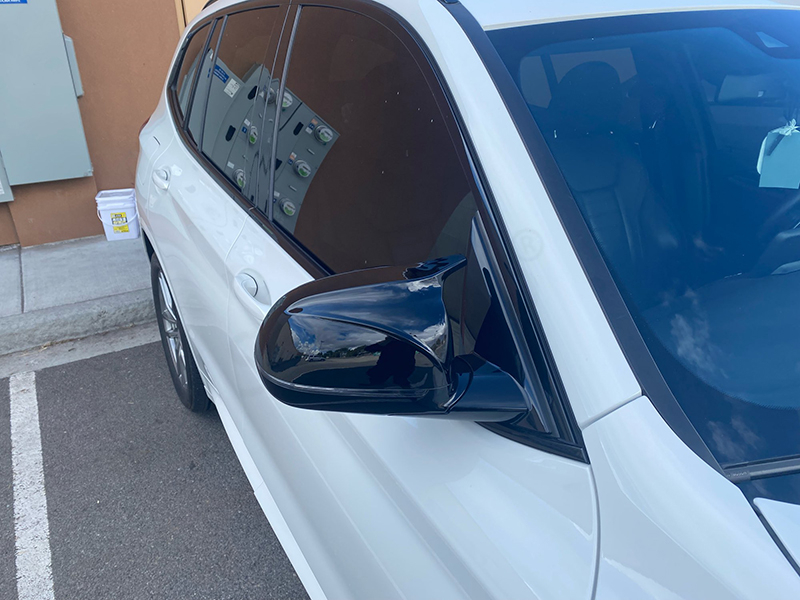 For BMW X3 G01 X4 G02 X5 G05 X6 G06 X7 G07 2018 2019 2020 M Style Black Rearview Mirror Cover X3M Look