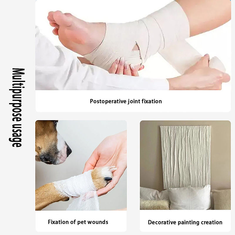 Gips Stoff Rollen Bandagen Streifen Wrap Guss material Klebeband für Bastel projekte Maske Herstellung Bauch Casts Körper formen Gesundheits werkzeuge – Detail 1