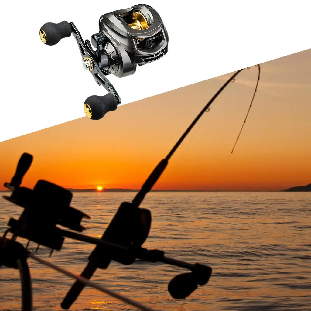 Baitcasting Reel 7.2:1 High Speed 8KG Max Drag Fishing Reel For Bass in ocean environment Reel Fishing 12+1BB