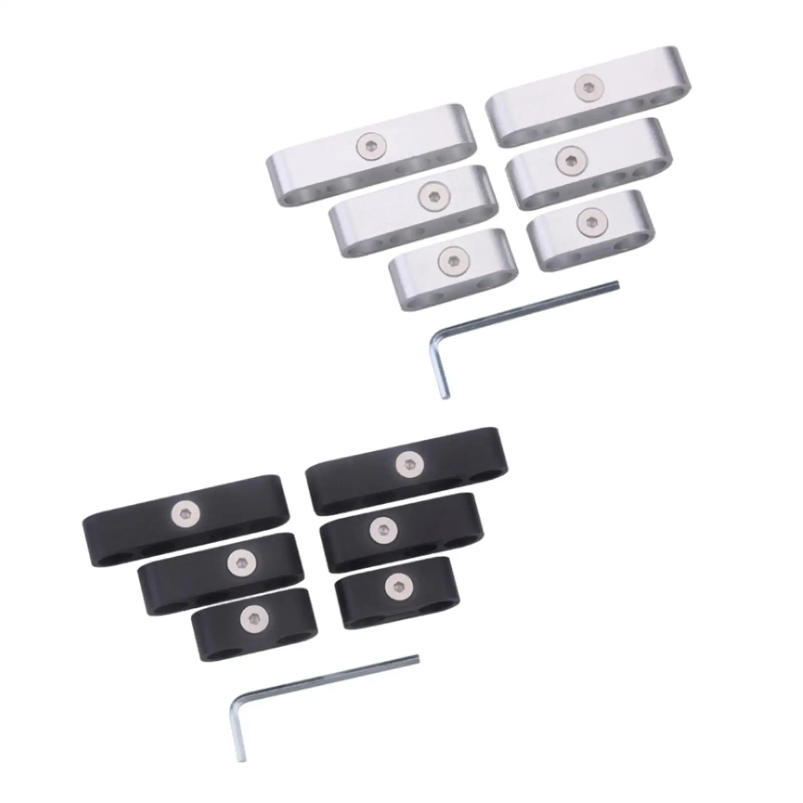 6x Engine Spark Plug Wire Separators Dividers Looms Easy to Install Accessories Durable High Performance with 1 Wrench