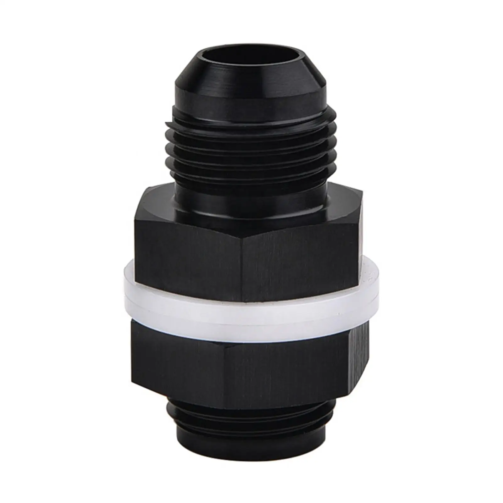Fuel Cell Bulkhead Fitting Adapter with Washer Black Swivel Adapter Fitting Easy Installation Spare Parts Replace Accessory