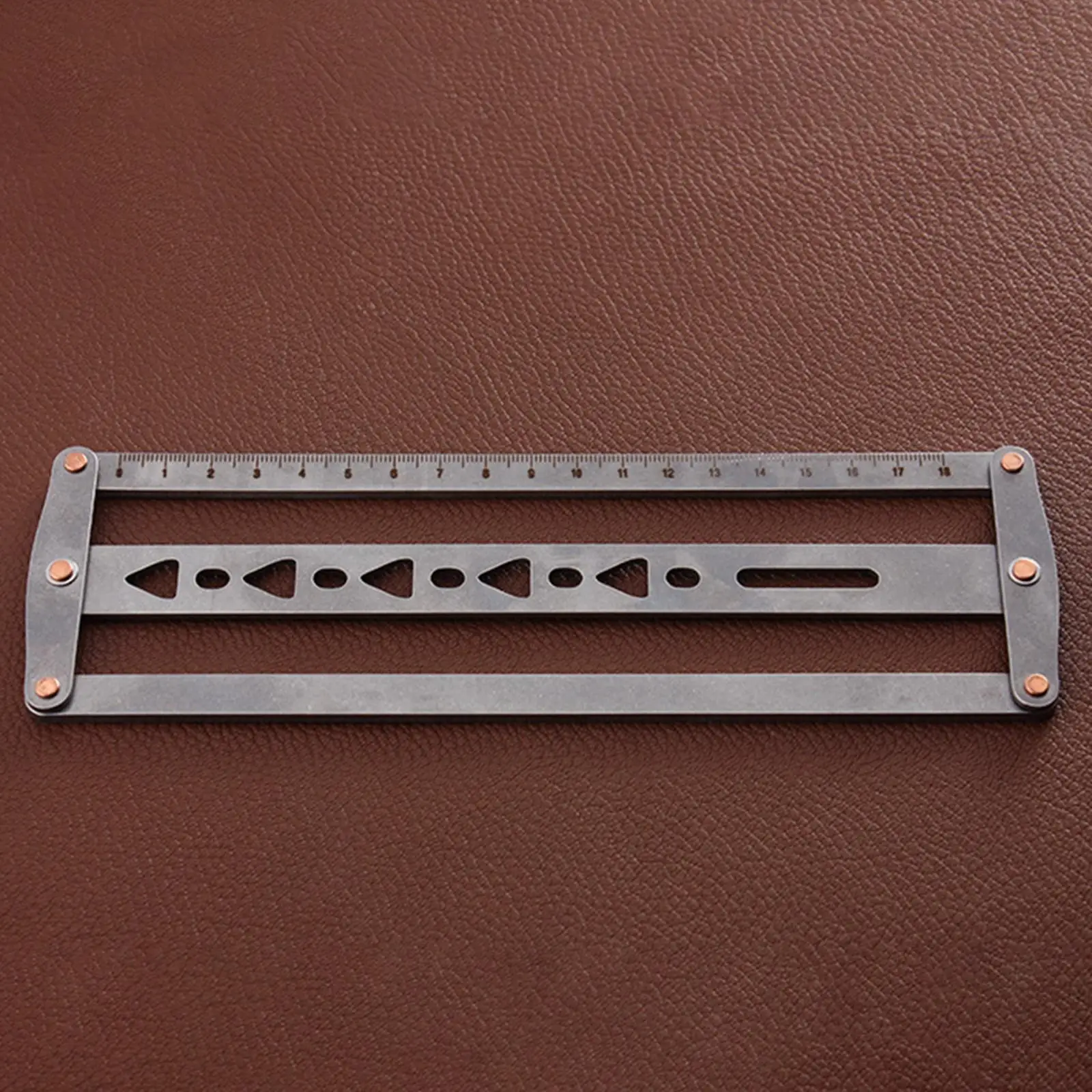 Leather Belt Auxiliary Positioning Punch Ruler Leather Templates Belt End Templates Ruler