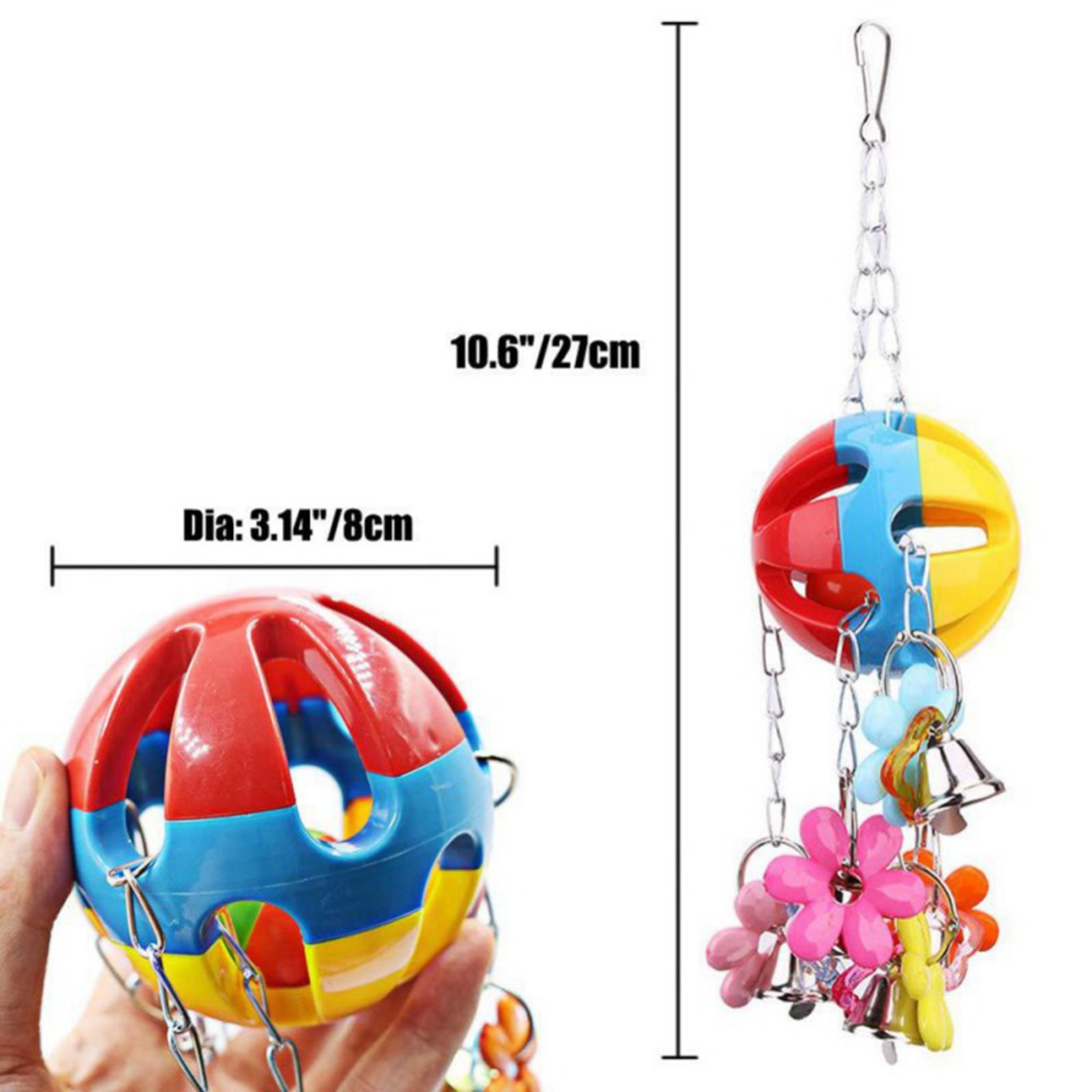 Title 3, Parrot Toys Flower Chew Toys Pet Chewing Toy Pa...