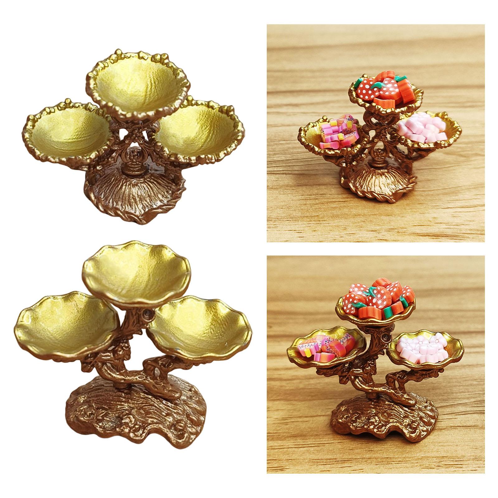 1:12 Scale Dollhouse Serving Tray Dollhouse Fruits Plate for Holiday Gifts