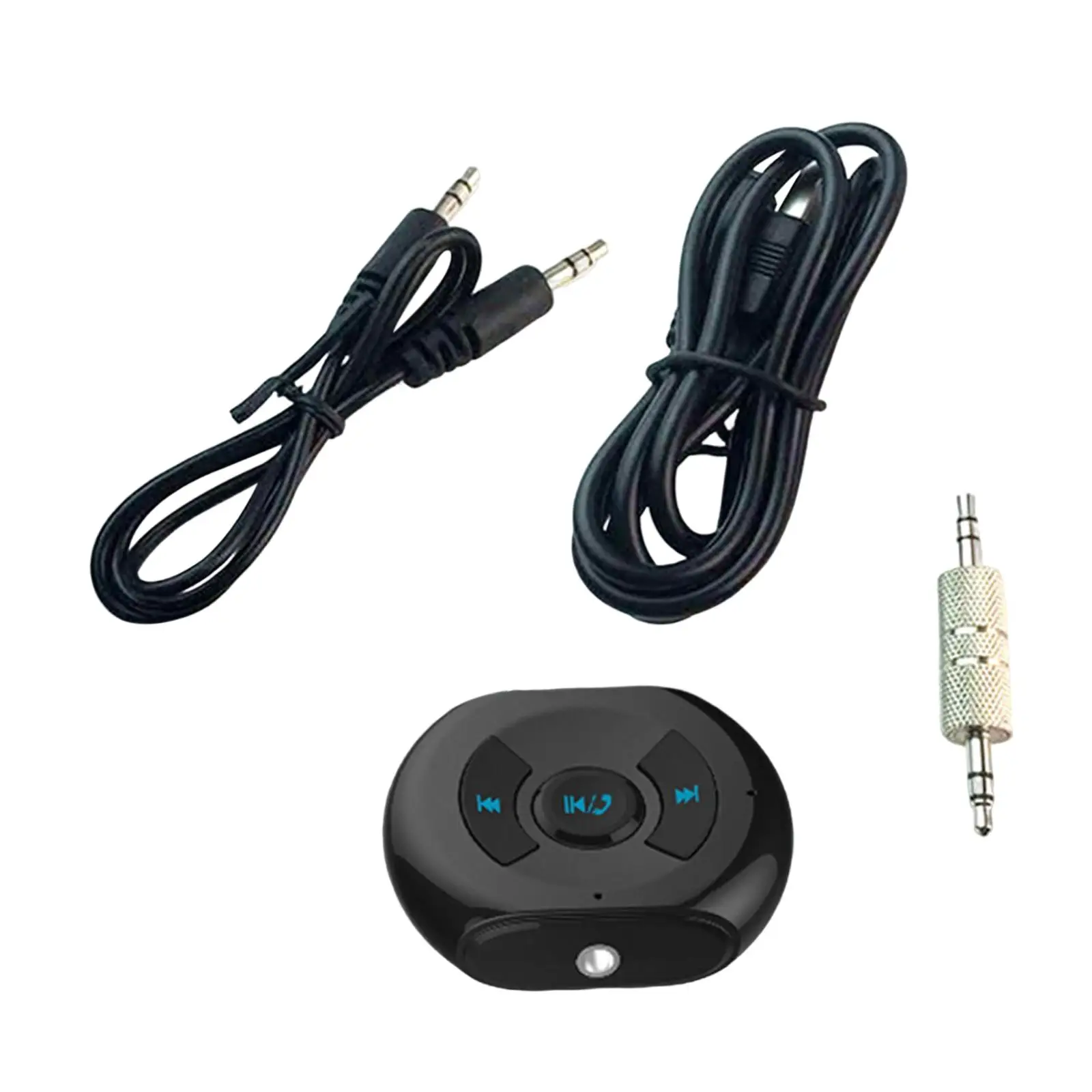 Car Bluetooth Adapter AUX 3.5mm Audio Receivers for Speaker Wired Headphones with Audio Cable Plug into 3.5mm AUX Port Portable