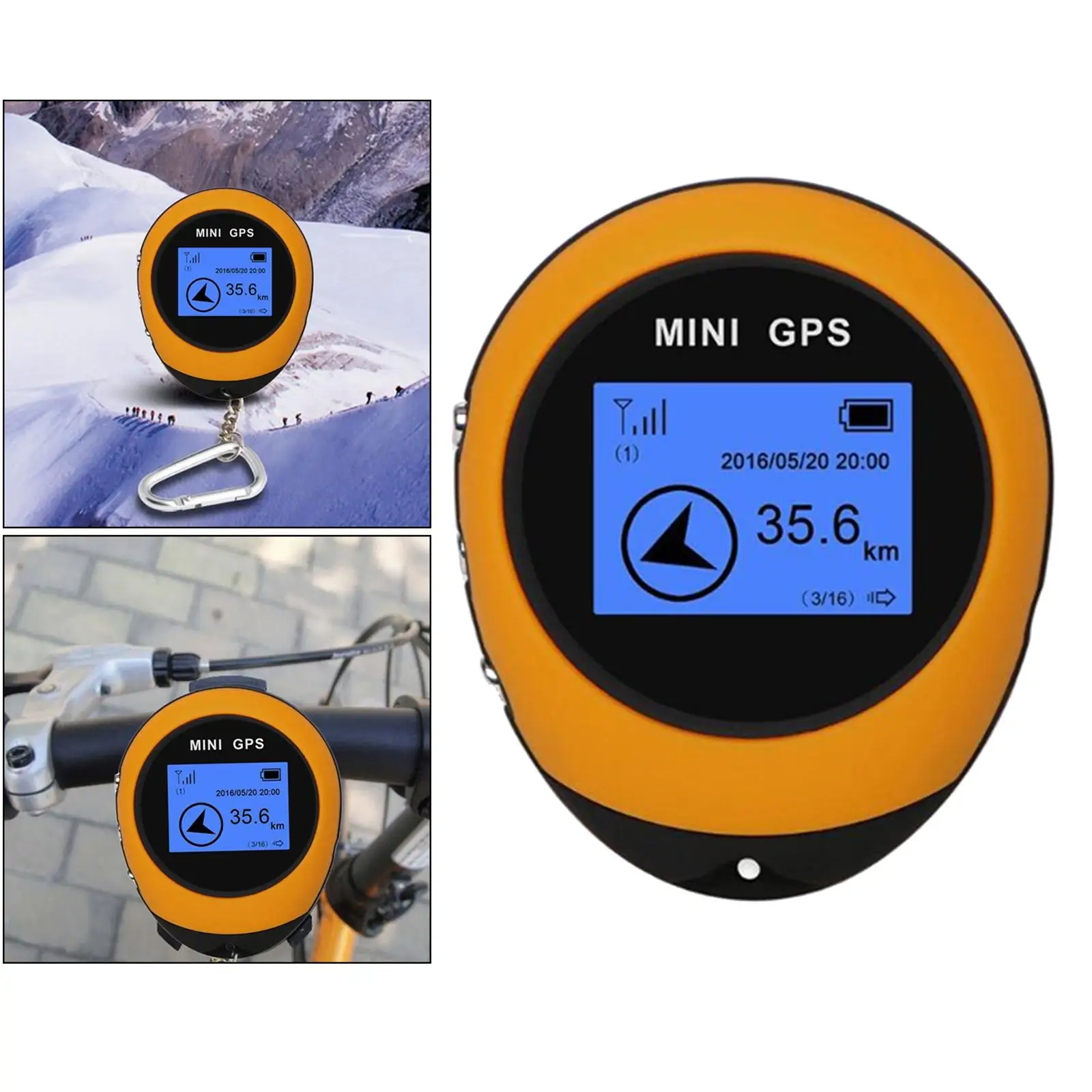 Mini GPS Navigation Location Finder Tracker Handheld USB Rechargeable Biking