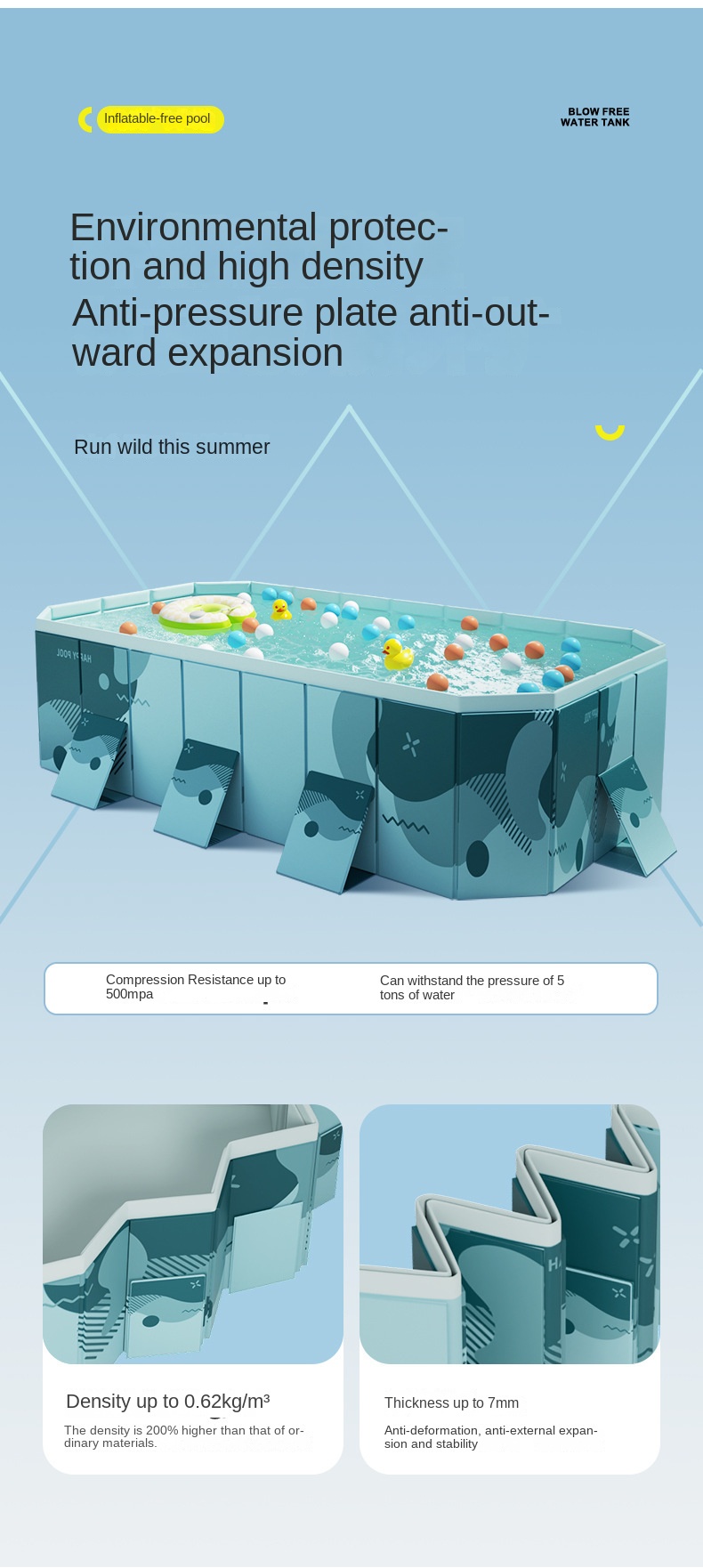 Title 5, Piscine gonflable, espace extérieur, ancien cad...