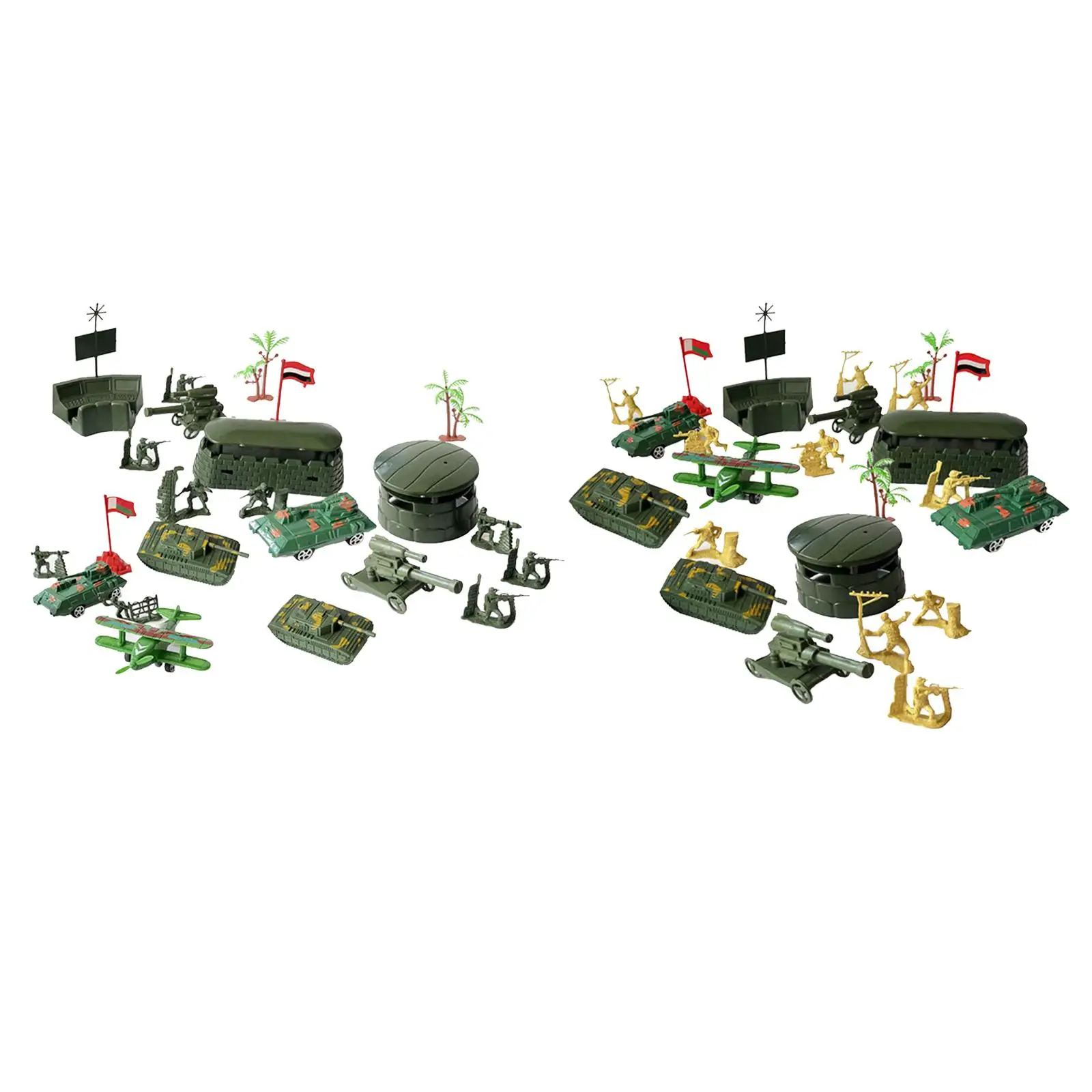 25 Pieces Miniatures Model Soldier Figures Toys Playset Diorama Model Men Figures Soldiers for Adults Kids Children Teens Boys