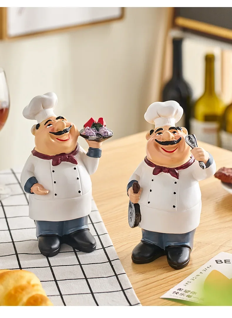 Smiling Chef Figurines