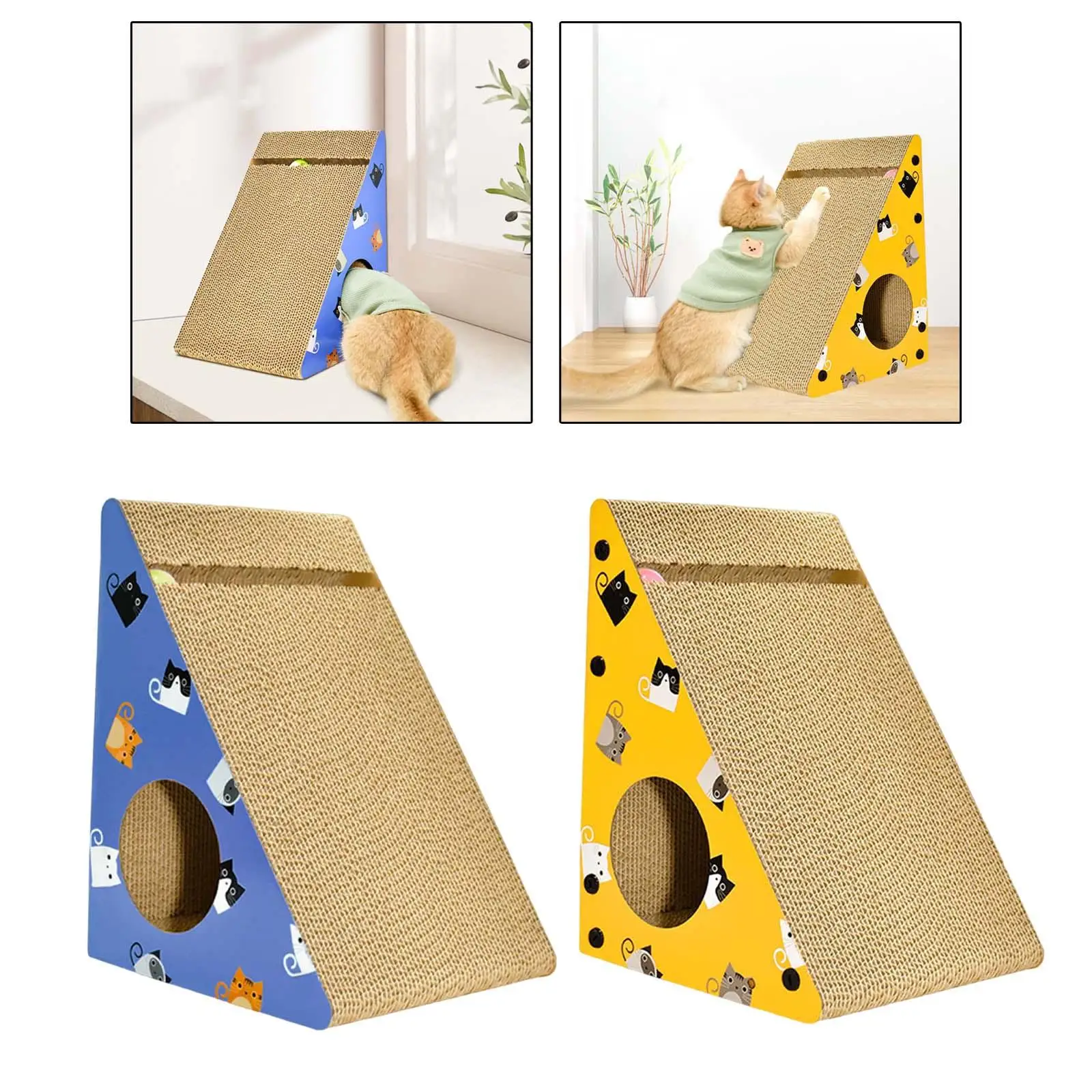 Cat Scratch Scratching Pad Grinding Claw Toys for Indoor Cats Kittens Mats