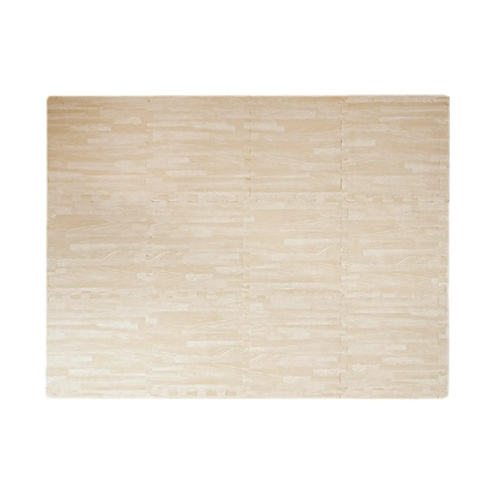 12 Pcs Interlocking Puzzle Mat Waterproof Flooring Padding Tiles Play Mat Baby Crawling Pad 12x12inch, Wood Grain