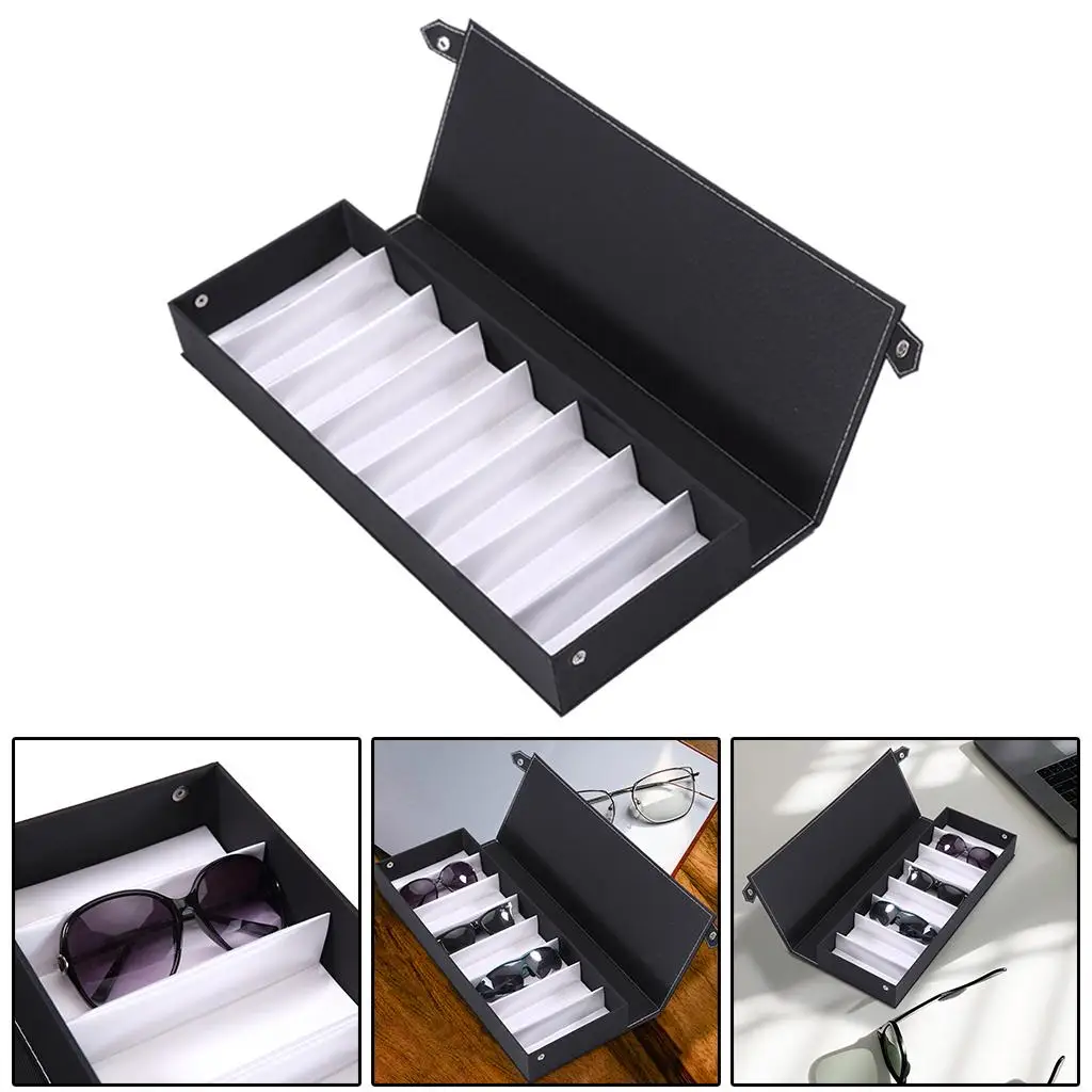 Glasses Storage Case Birthday Gift Wooden Stand Glasses Tray Eyeglass Holder for Eyewear Watch Sunglasses Jewelry Showing Women
