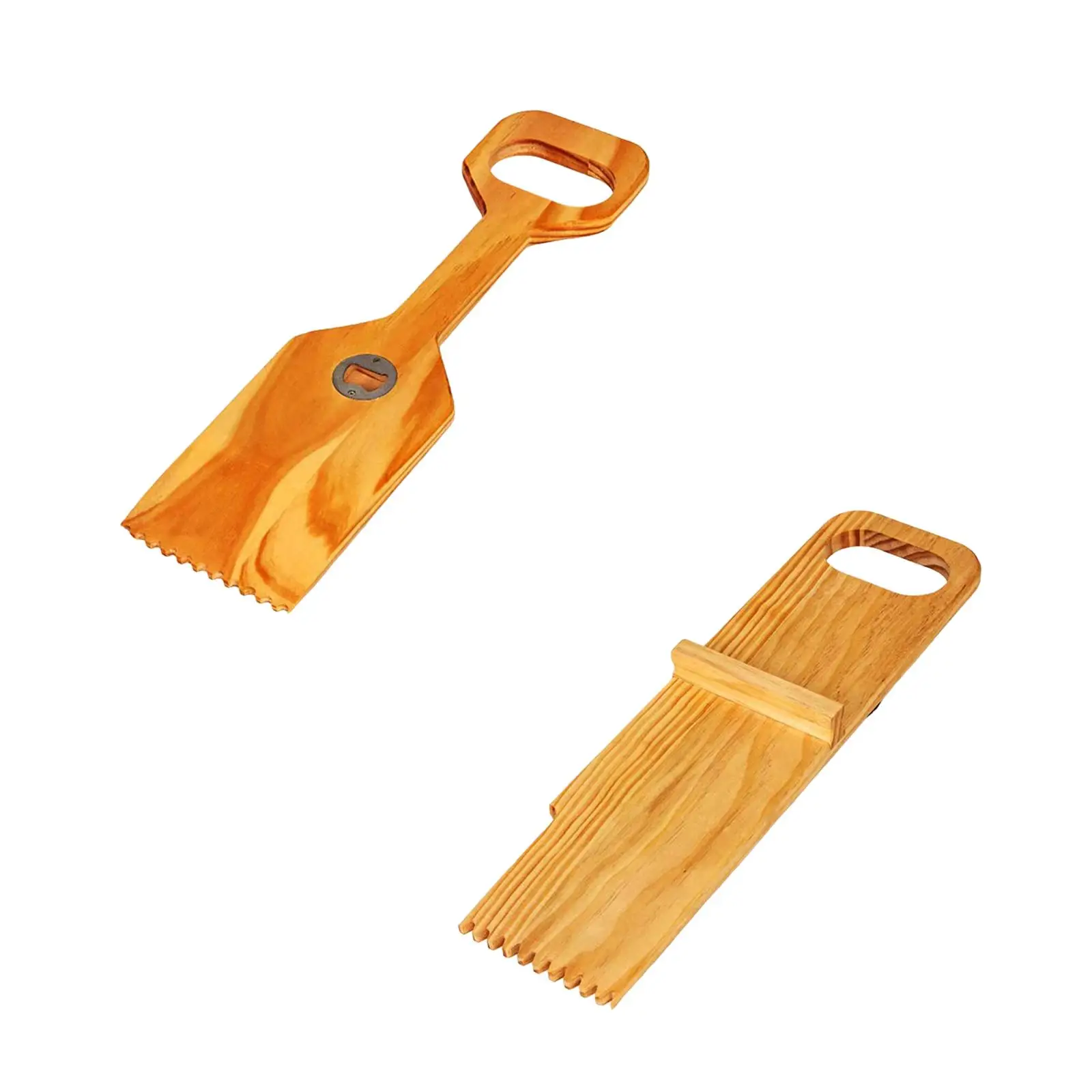 Wood Griddle Spatula Multifunctional Hanging Kitchen Serving Tools Outdoor Grill Utensils for Turning Flipping Frying Serving