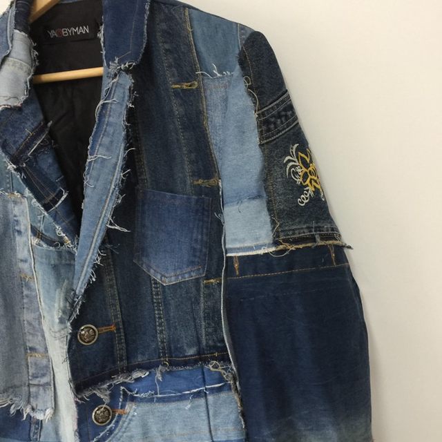 VICTIMS store - VISORI STUDIO RECYCLED DENIM PATCHWORK JACKET men clothing  online - mens fashion and trends