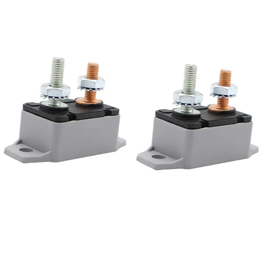 2Pcs 25Amp Circuit Breaker Auto Reset for Truck Marine 12V 24V