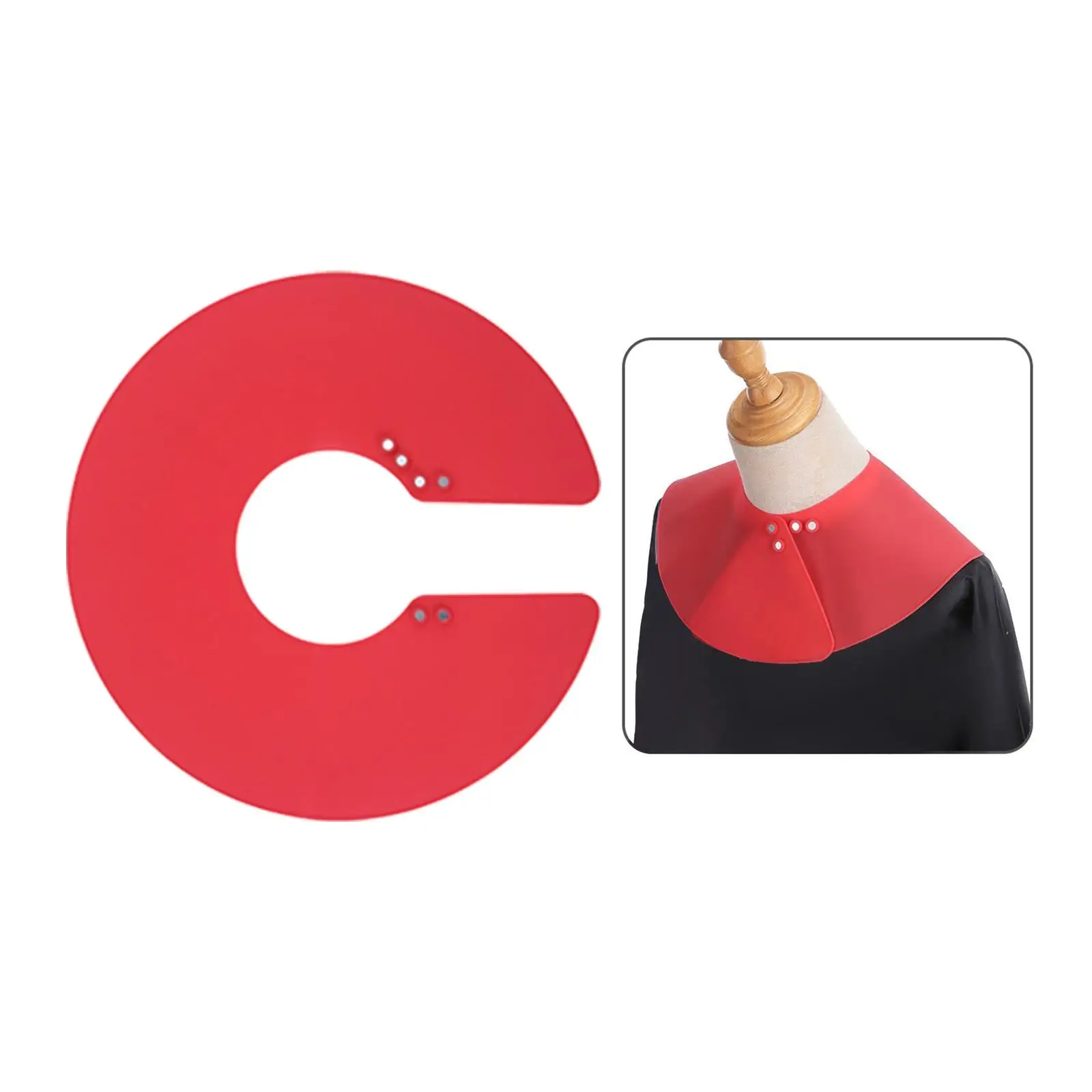 Professional Hair Cutting Collar Silicone Barber Accessories Waterproof Neck Wrap Collar Cape Adjustable for Beauty Salon Salon