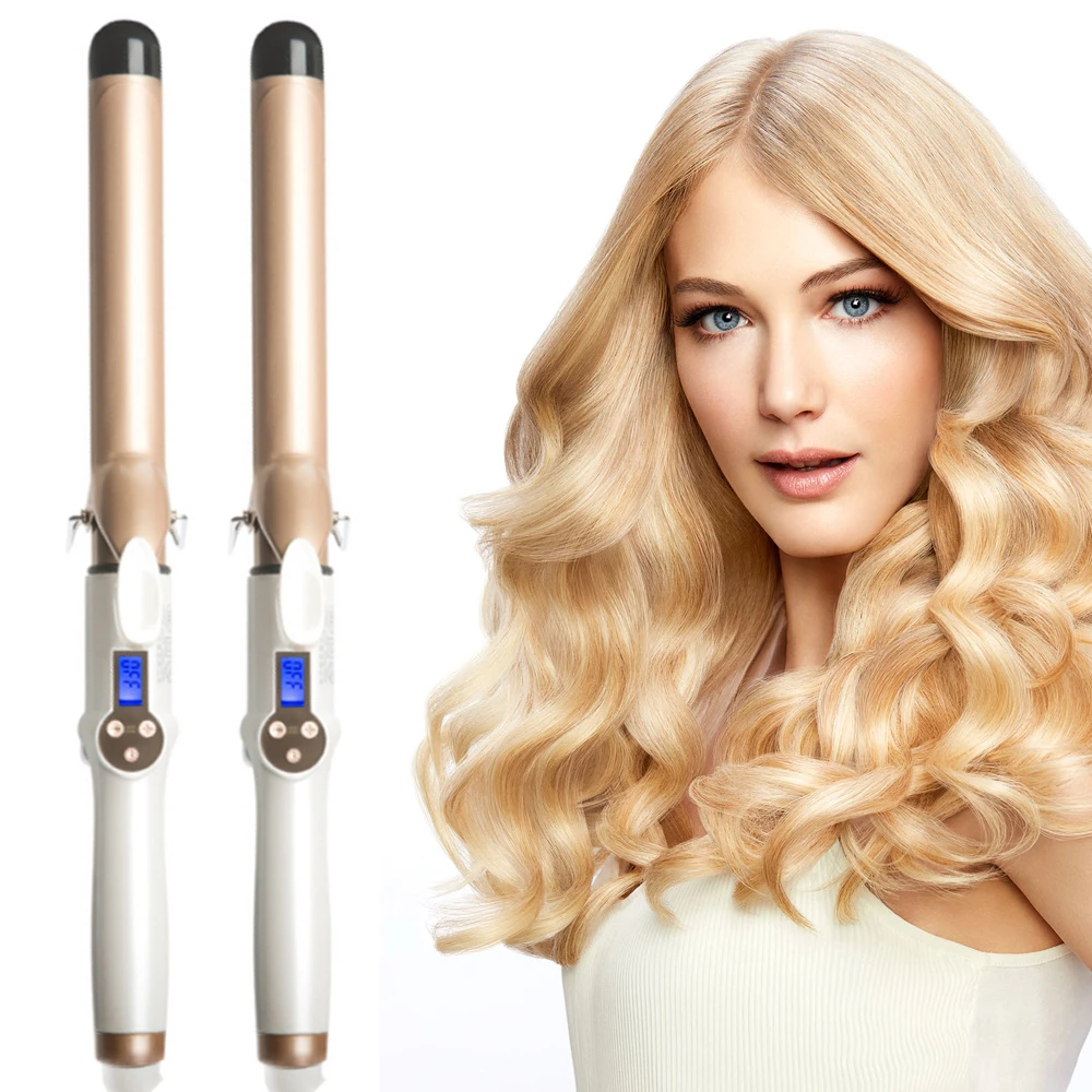 Best of 2023 New Electric Hair Curler With LCD Screen Digital Curling Iron Hair Curlers Irons 19-38mm Professional Curling Iron Curler Reviews & Tips