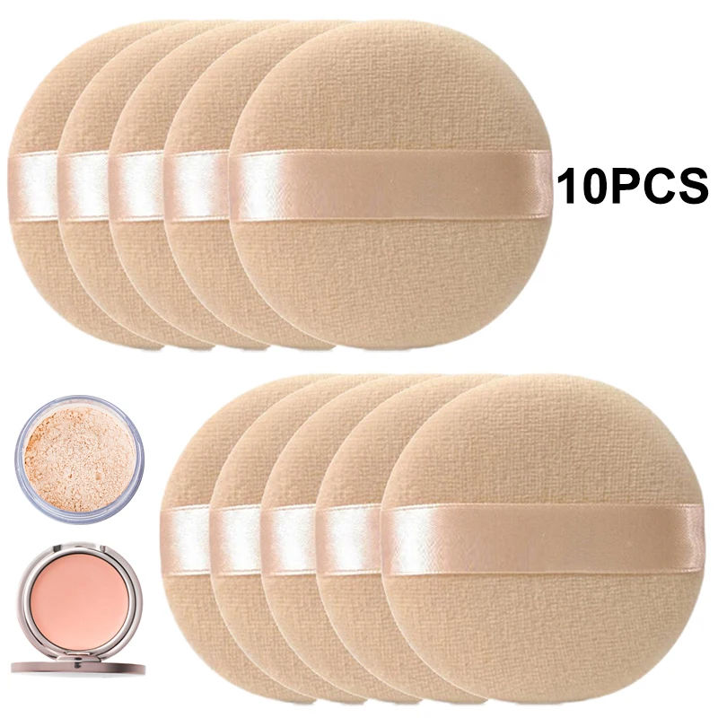 Best of 10pcs Professional Round Shape Facial Face Body Powder Foundation Puff Portable Soft Cosmetic Puff Makeup Foundation Sponge Lot Reviews & Tips