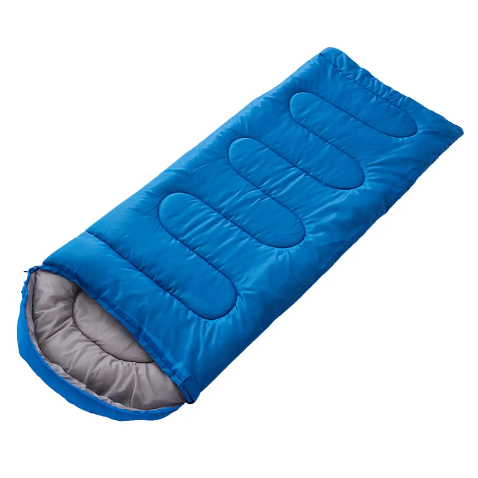 Wide Travel Sleeping Bag Polyester Warm Zip Padded Bag Comfortable for Outdoor Weather Office Indoor