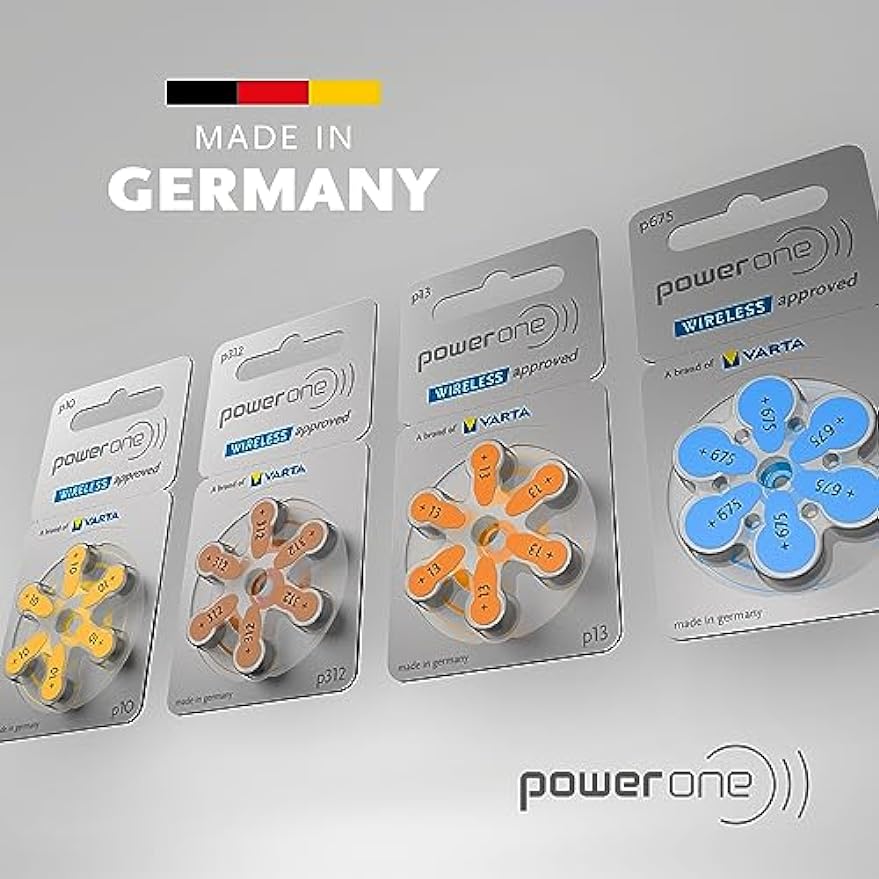 Description Picture 5 of itemPowerOne P10 Hearing Aid Batteries 60 PCS 10 Cards Zinc Air 1.45V 10A 10 a10 PR48 Hearing Aid Battery For hearing aids