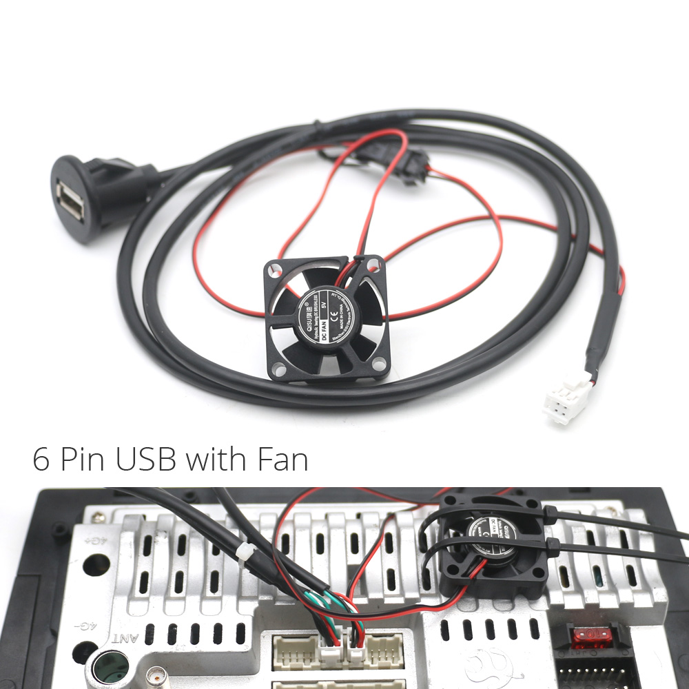 4 6-polige Autoradio-USB-Schnitts telle für Armaturen brett halterung für Android-Multimedia-Player – Detail 12