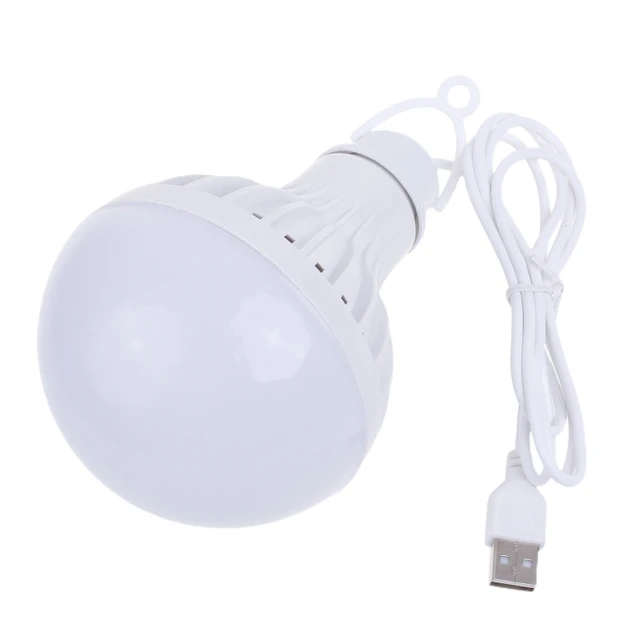 Tragbare LED Lampe Lampen USB Licht Energiesparende Weiß Notfall