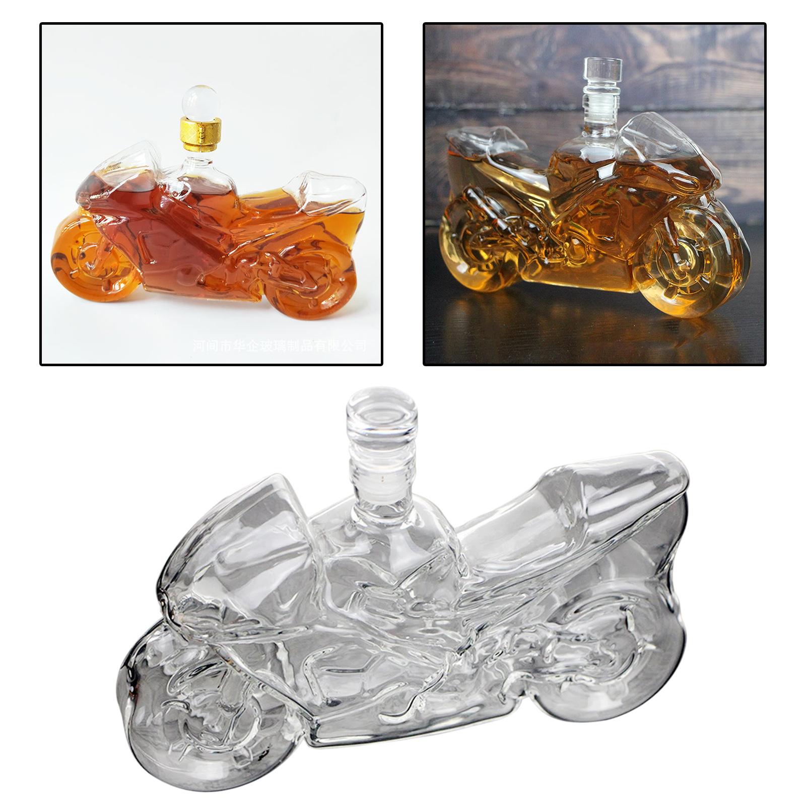 Liquor Decanters Hand-Blown Glass for Rum Tequila Wine Bottle for Groomsmen Gift