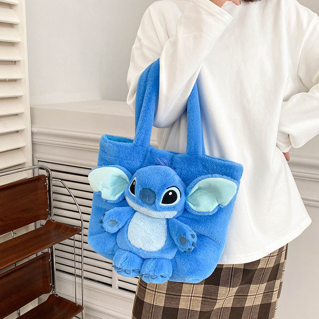 Disney New Plush Bag Cartoon Stitch Cute Winnie the Pooh borsa a tracolla  per bambini frozen Girl Doll Handbag - AliExpress